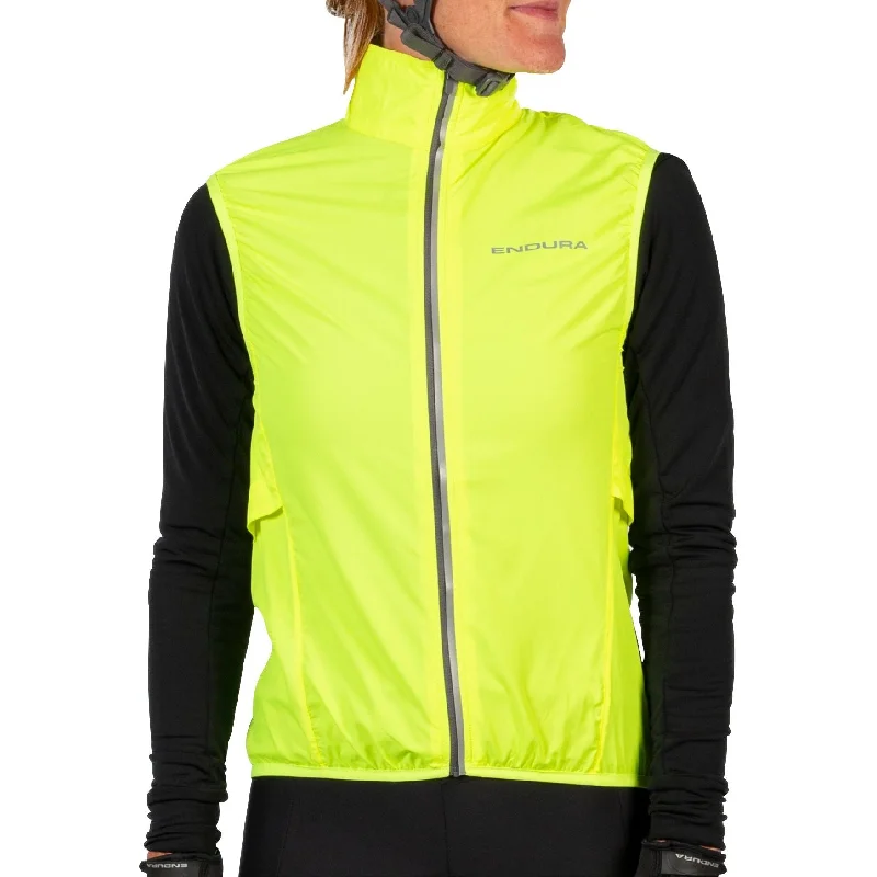 Endura Pakagilet Womens Cycling Gilet - Yellow Women's designer jackets