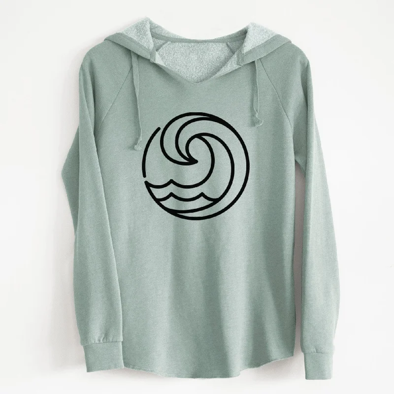 Tidal Wave Circle - Cali Wave Hooded Sweatshirt Trendy Hoodie Sweatshirt