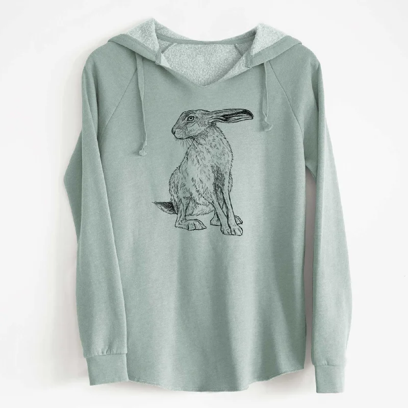 Black-tailed Jackrabbit - Lepus californicus - Cali Wave Hooded Sweatshirt Casual Graphic Hoodies