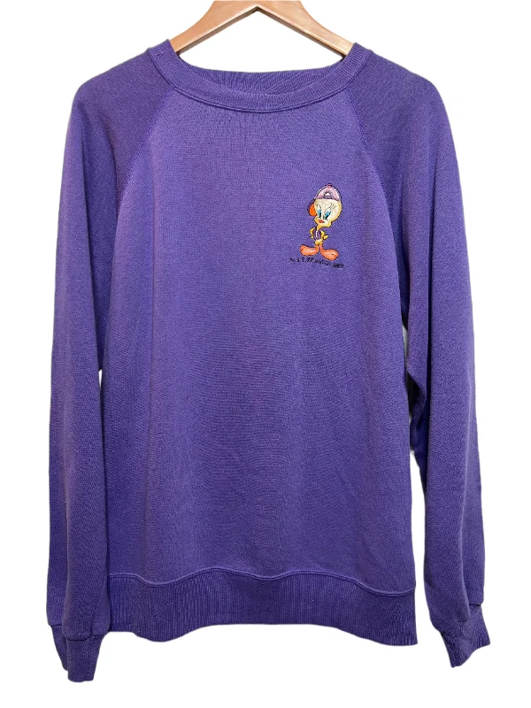 Tweety Purple Sweatshirt (Size XL) Comfortable Women’s Hoodies