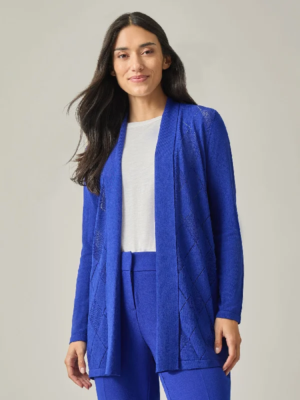 Petite Soft Pointelle Cardigan