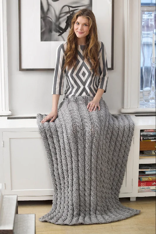 Cabled Afghan (Knit)