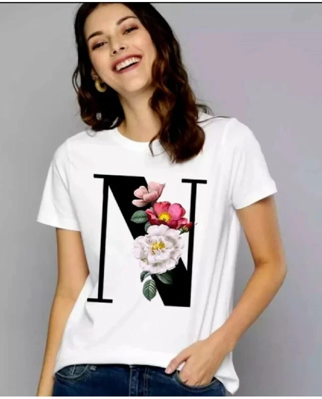 Floral Letter T-Shirt XL S4618942