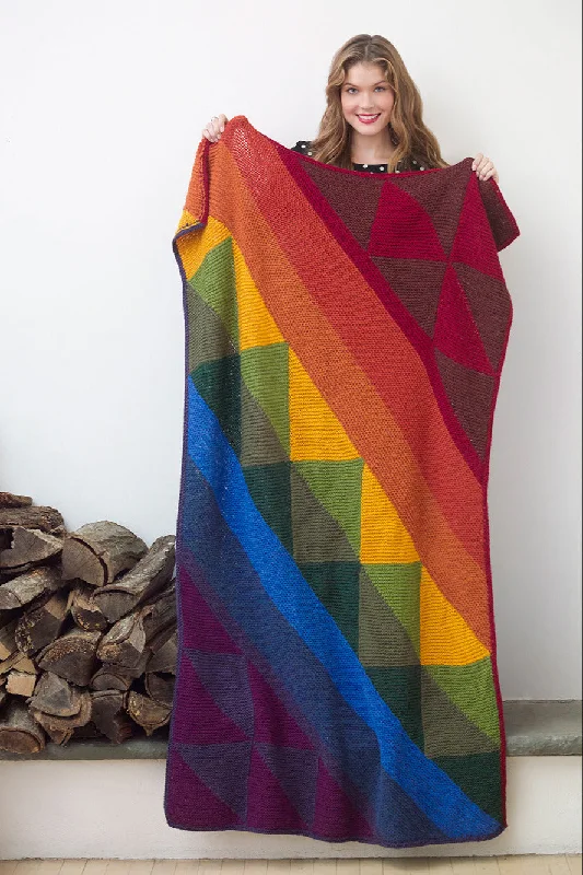 Shaded Colors Afghan Pattern (Knit)