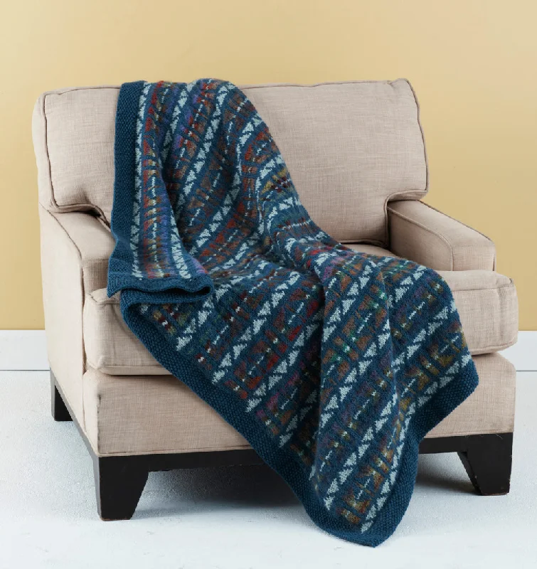 Colorful Fair Isle Throw (Knit)