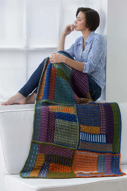 Slip Stitch Sampler Lapghan Pattern (Knit)