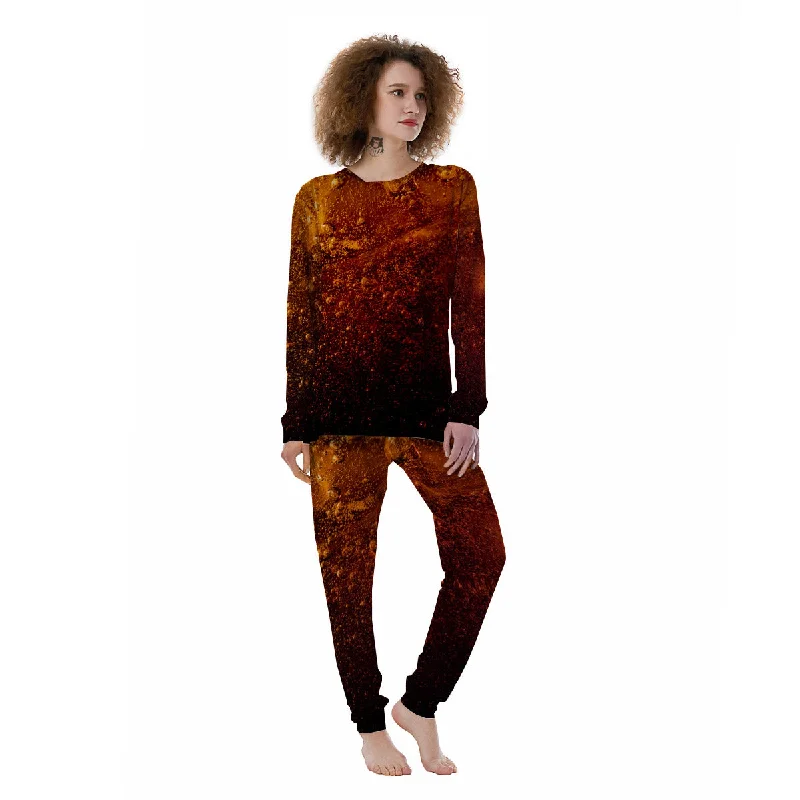 Cola Print Women's Pajamas Fall pajama sets