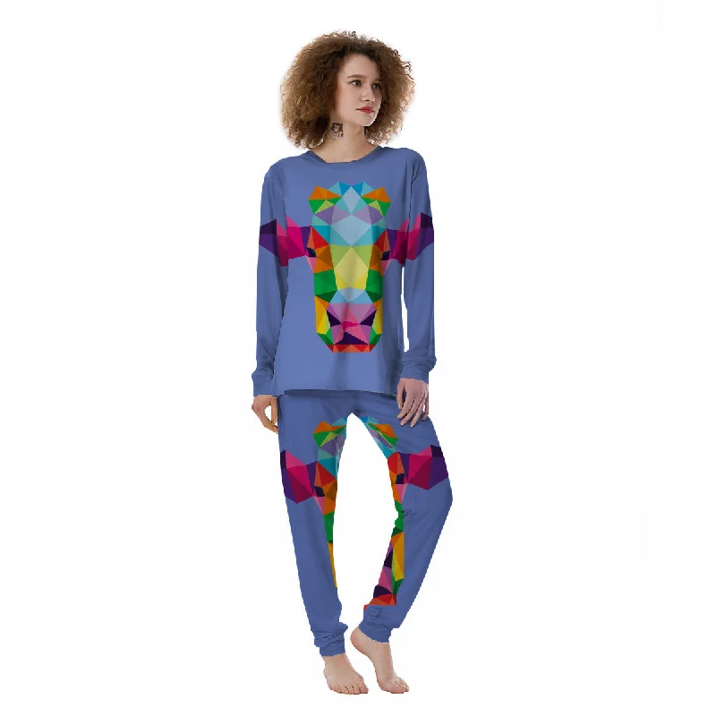 Cow Colorful Print Women's Pajamas Velvet pajama sets