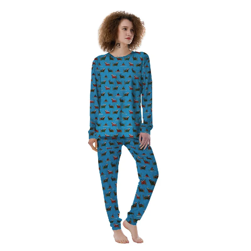 Dachshund Christmas Santa Print Women's Pajamas Nordstrom pajama sets