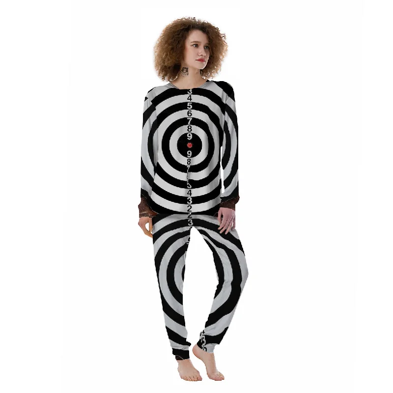 Dartboard Classic Print Women's Pajamas Polyester pajama sets