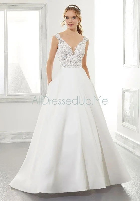 Blu - Adele - 5867 - Cheron's Bridal, Wedding Gown Strapless Bridal Dress