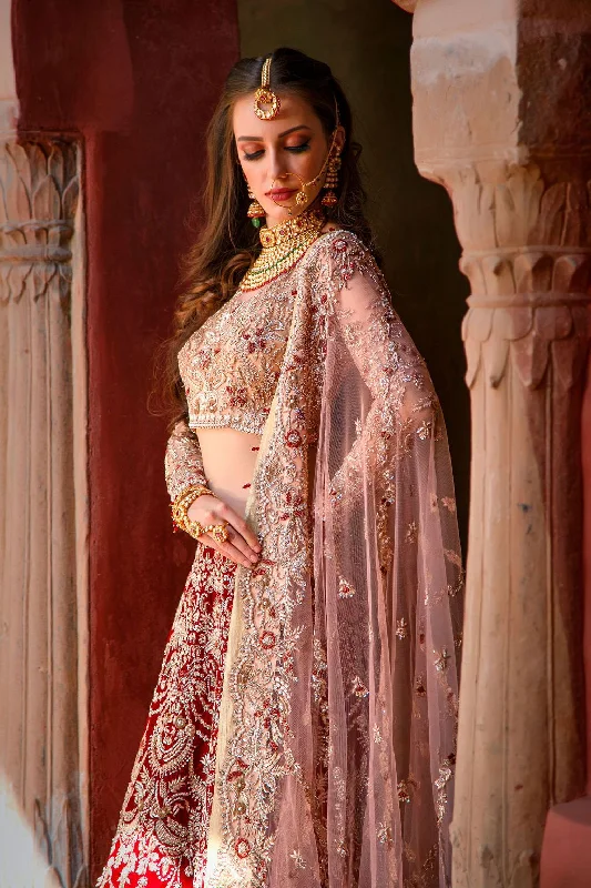 Red bridal Lehenga with Golden top Travel unclassified skirts