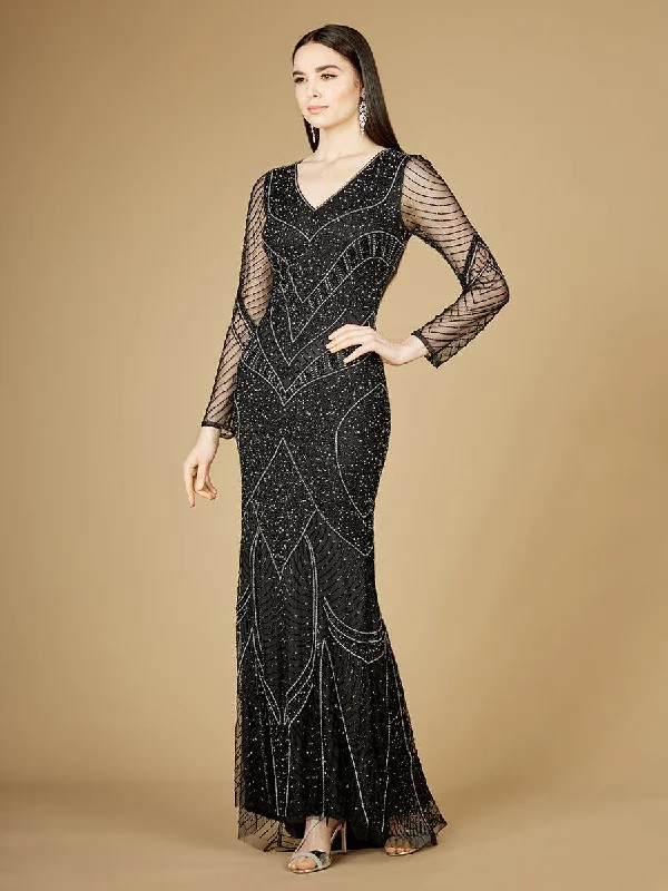 Lara Dresses 29173 Long Beaded Prom Dress Lightweight maxi dresses for hot weather