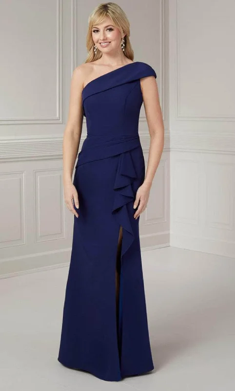Christina Wu Elegance 17136 - One Shoulder Draped Evening Gown Modest party dresses