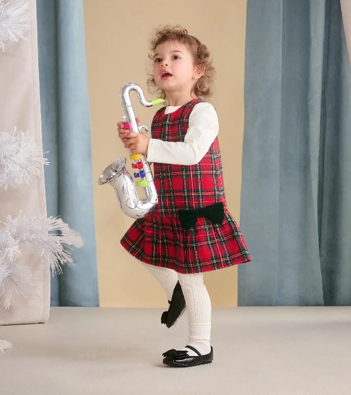 Baby & Toddler Red Plaid Pinafore Dress Printed unclassified dresses