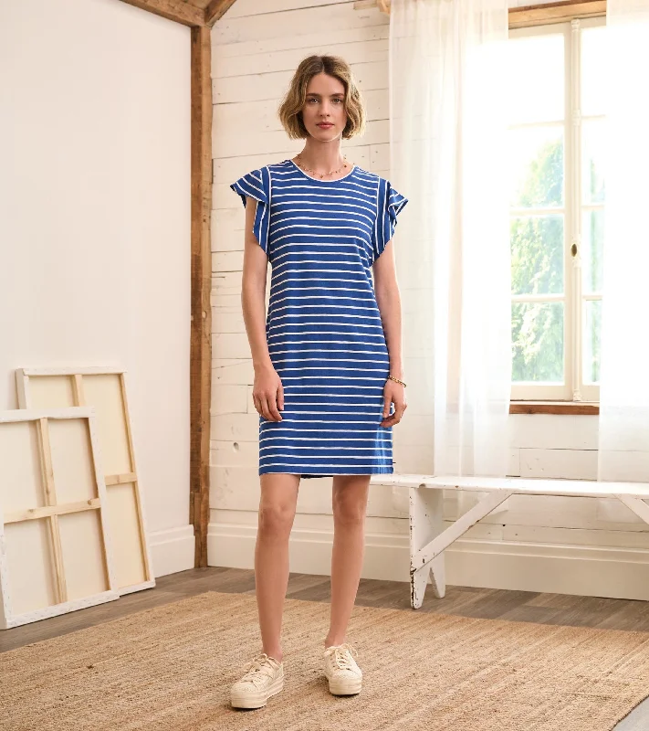 Carlie Dress - Blue Quartz Stripes Lightweight unclassified dresses