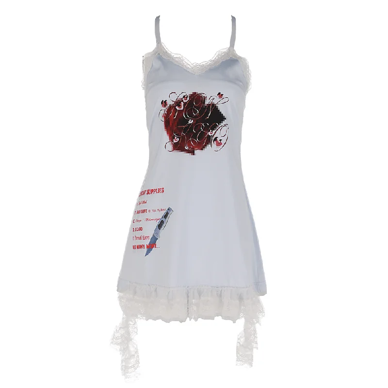 [HONKYO] FW 24 Concert Supply Rose Slip Dress Dark color unclassified dresses