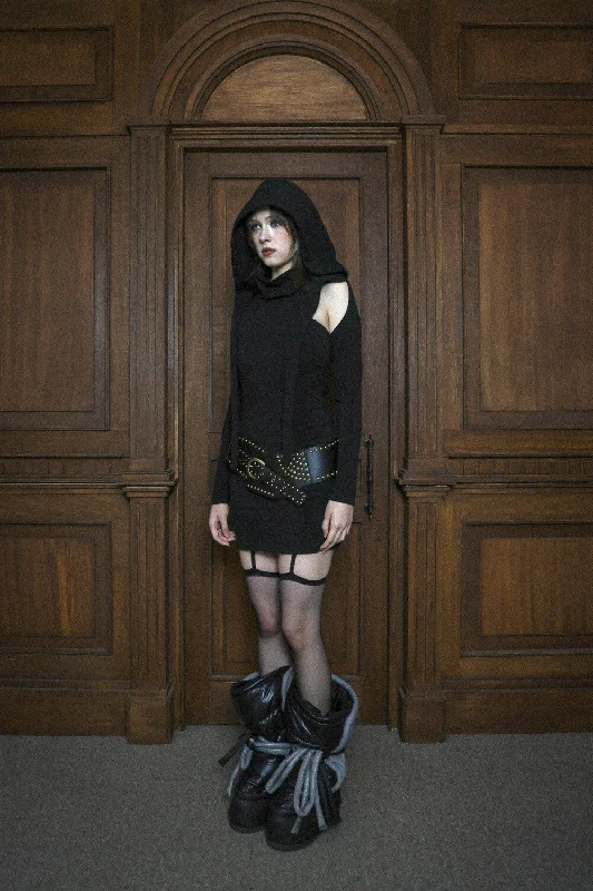 [KAIYA] FW 24 akina dress 1 - black Denim unclassified dresses