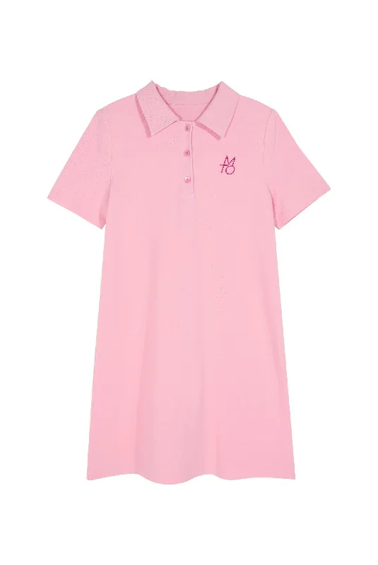 [MAKEATOAST] SS 24 BUTTON POINT EMBROIDERED PK DRESS PINK MBCSOP006PK Discounted unclassified dresses
