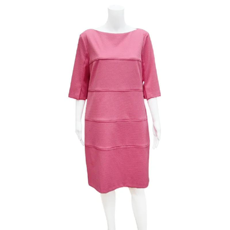 Pink Waffle Pique Dress Casual chic unclassified dresses