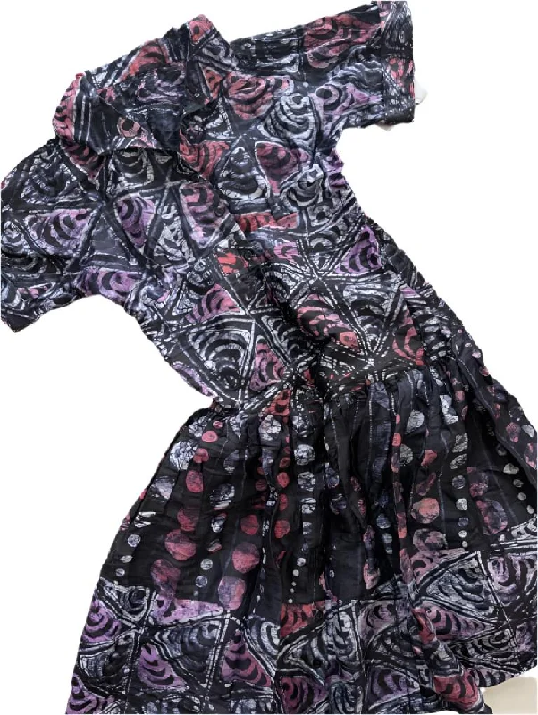 TT 19 SISI pleated Adire dress Cocktail unclassified dresses
