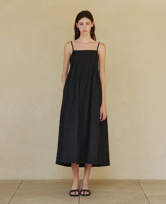 [STEP AROUND] SS 24 Pin vacance dress_BLACK Color block unclassified dresses