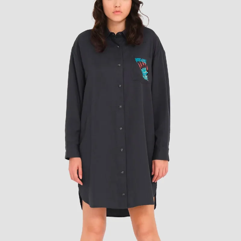 Volcom Howl At The Moon FA Max Sherman Dress Heather Black - Womens Preppy unclassified dresses