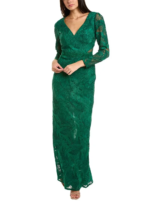 Marchesa Notte Embroidered Lace Gown Lace Dress Glow