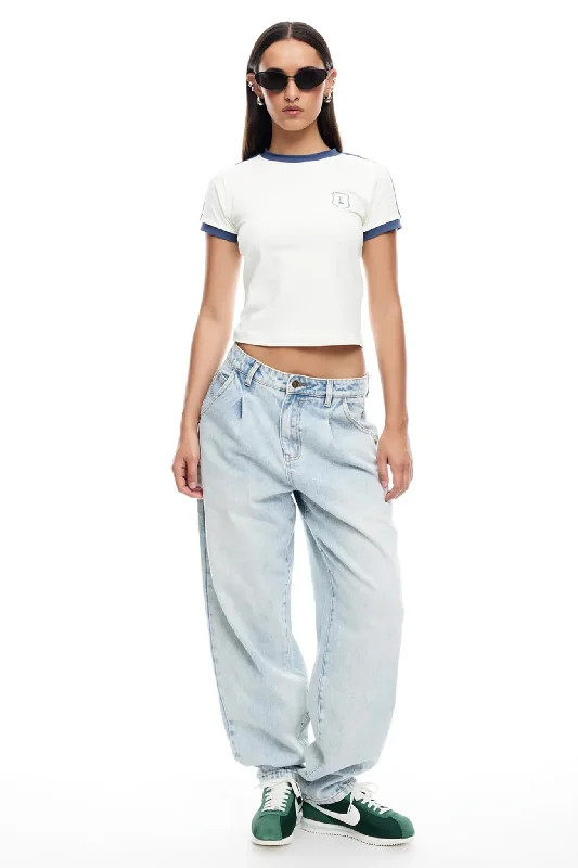 LIONESS On My Way Denim Jean Light Denim Casual High-waisted Denim